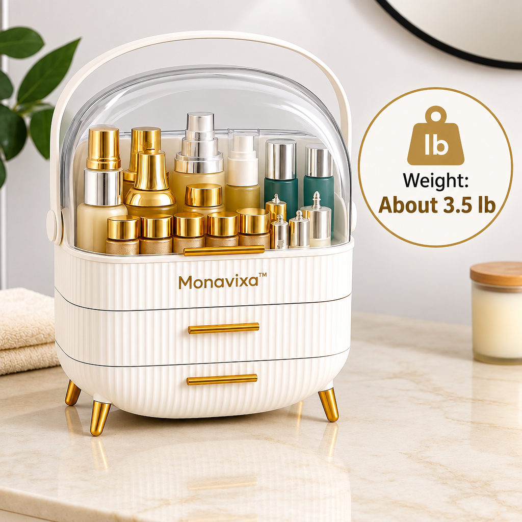 Verqelio™ Elegant Beauty Storage Organizer — Stylish Makeup & Skincare Organization