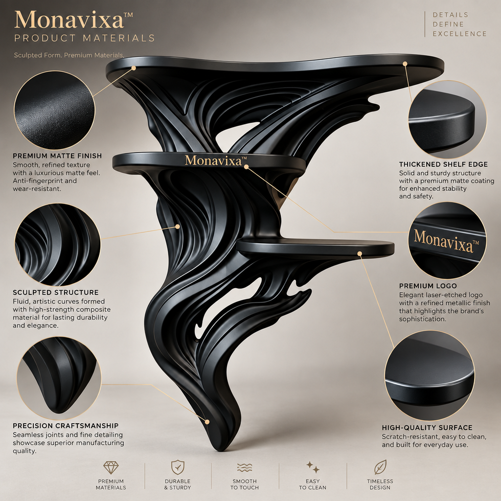 Monavixa™ Sculptural Home Organizer — Modern Storage Solution