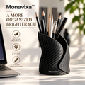 Monavixa™ Spiral Desktop Organizer — Modern Pen & Pencil Holder