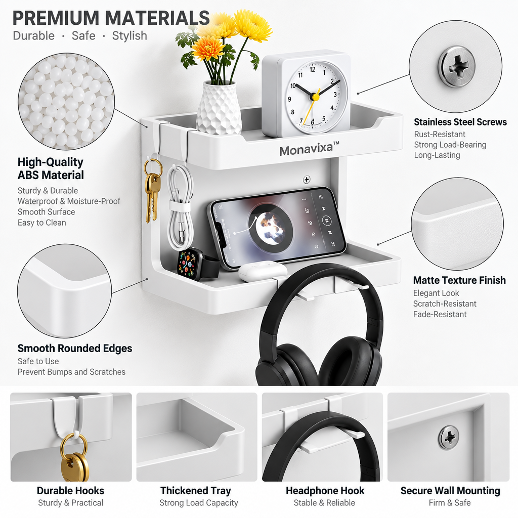 Monavixa™ 2-Tier Wall-Mounted Storage Organizer