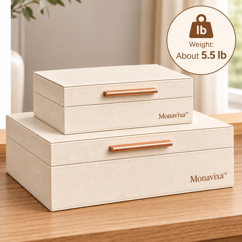 Monavixa™ Premium Leather Storage Box