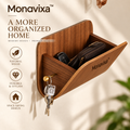 Monavixa™ Solid Walnut Wall Organizer