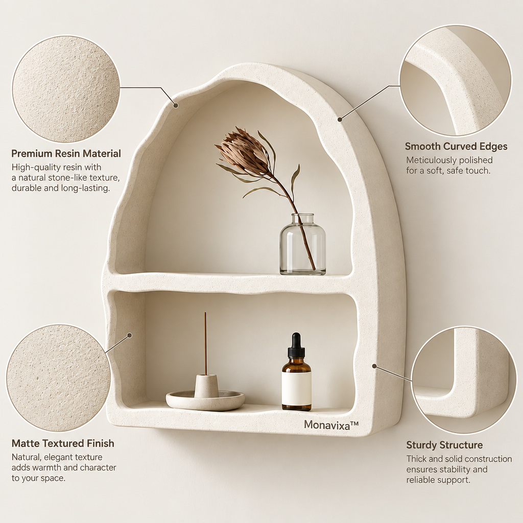 Monavixa™ Arched Decorative Wall Shelf
